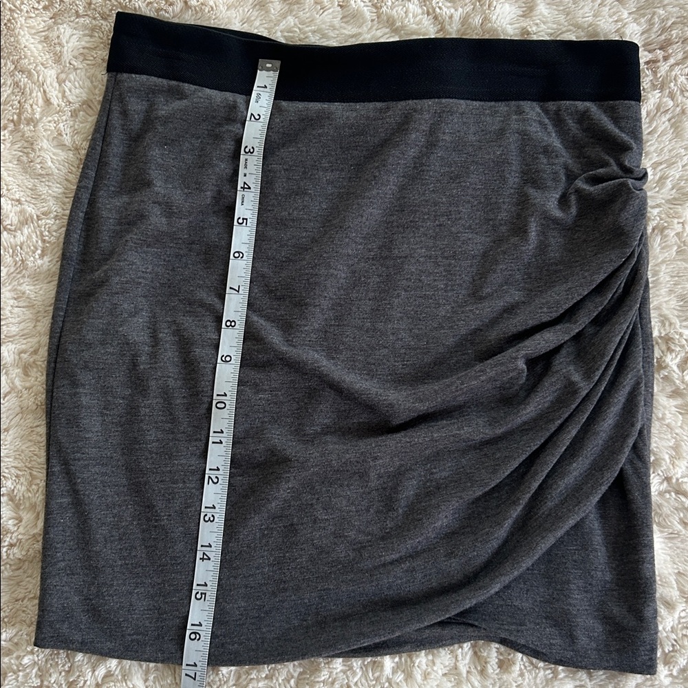Princess Vera Wang Charcoal Skirt with Black Waistband